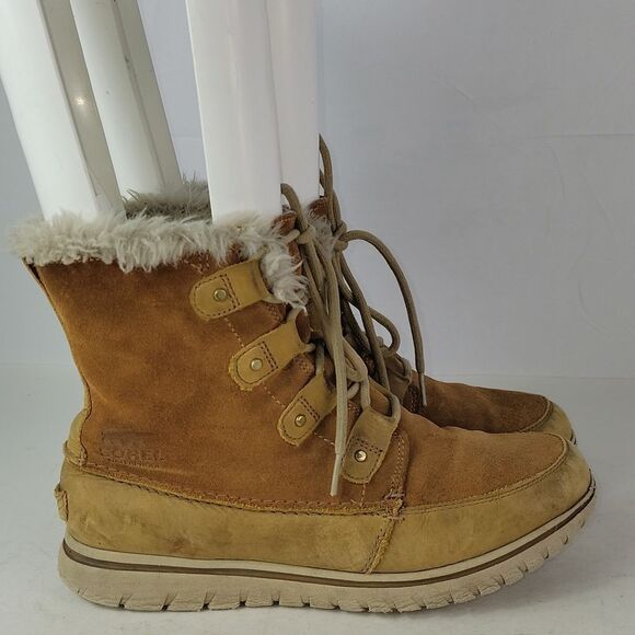 Sorel Joan Explorer Suede Leather Women's Ankle Booties - Picture 2 of 16